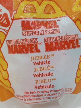 Vintage 1996 Sealed Marvel Super Heroes #4 Jubilee Vehicle McDonald's Happy Meal